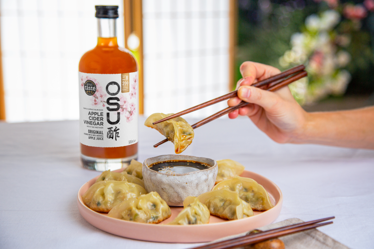 Onion &amp; Pea Gyoza | OSU Apple Cider Vinegar