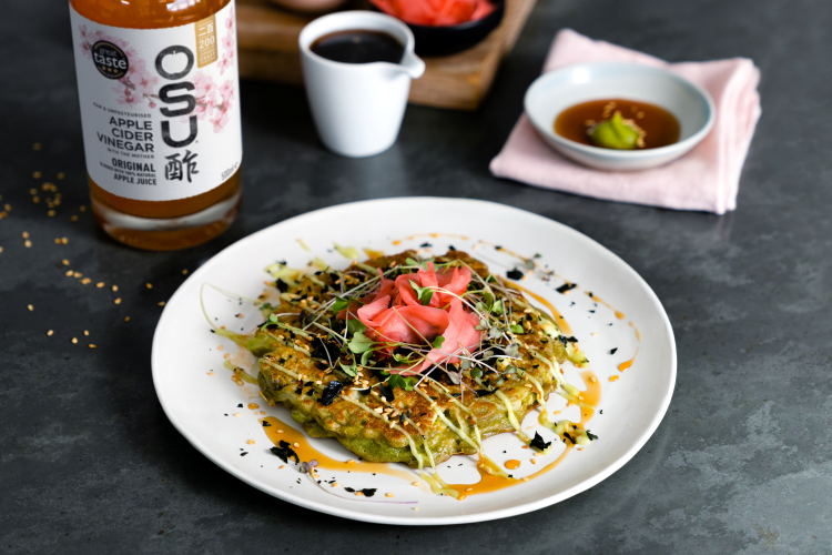 Okonomiyaki Pancake With Honey | OSU Apple Cider Vinegar